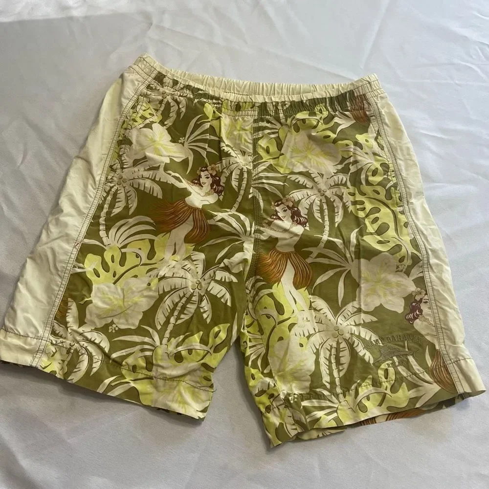 Tommy Bahama Hula Girl Swim Trunks Size Small